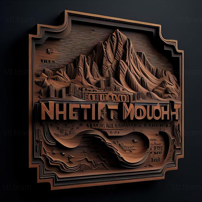 3D model High Point North Carolina (STL)